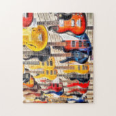 Elektrische Gitarren Jigsaw Puzzle (Vertikal)
