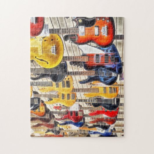 Elektrische Gitarren Jigsaw Puzzle (Vertikal)