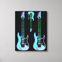 Elektrische Gitarren Leinwanddruck