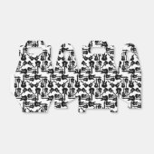 Elektrische Gitarren-Muster Musik als CUSTOM-FARBE Geschenkschachtel (Ungefaltet)