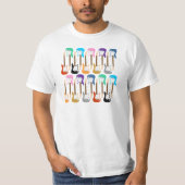 Elektrische Gitarren-Pop-Kunst T-Shirt (Vorderseite)