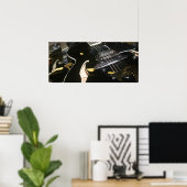 Elektrische Gitarren Poster (Heimbüro)