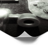 Elektrische Gitarren-Quadrat-Print Poster (Ecke)