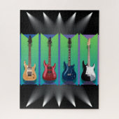 Elektrische Gitarren-Sammlung Bühne Spotlight Puzz Puzzle (Vertikal)