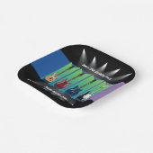 Elektrische Gitarren-Sammlung Spotlight Paper-Tell Pappteller (Gewinkelt)