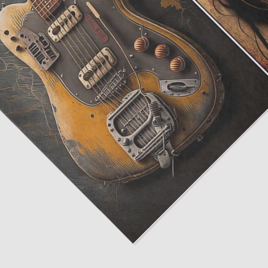 Elektrische Gitarren Seidenpapier (Ausschnitt)