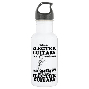 Elektrische Gitarren verboten Edelstahlflasche