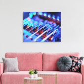 Elektrische Gitarrenbrücke Leinwanddruck (Insitu (Wohnzimmer))