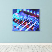 Elektrische Gitarrenbrücke Leinwanddruck (Insitu (Holzboden))