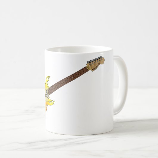 Elektrische Gitarrencoffee-Tasse Kaffeetasse (VorderseiteRechts)