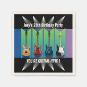Elektrische Gitarrenkollektion Spotlight Party Nap Serviette (Vorderseite)
