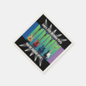 Elektrische Gitarrenkollektion Spotlight Party Nap Serviette (Ecke)