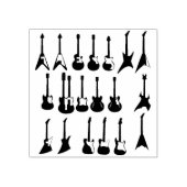 elektrische Gitarrenkörper Briefmarke Gummistempel (Prägung)