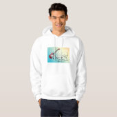 Elektrische Gitarrenmusik Hoodie (Vorne ganz)