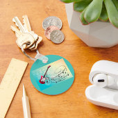 Elektrische Gitarrenmusik Schlüsselanhänger