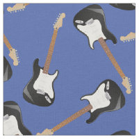Elektrische Gitarrenmusik Zimmerdekor Blau