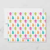 Elektrische Gitarrenmusikkarte Mitteilungskarte (Rückseite)