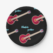 Elektrische Gitarrenpapier-Teller Pappteller (Vorderseite)