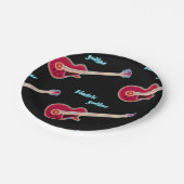 Elektrische Gitarrenpapier-Teller Pappteller (Schrägansicht)