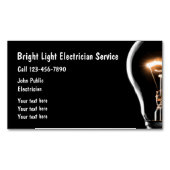 Elektrische Glühlampe Magnetische Visitenkarte (Vorderseite)