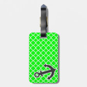 Elektrische grüne Quarzfolie; Verankerung Gepäckanhänger (Rückseite vertikal)