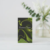 Elektrische grüne Strudel-Technologie-Visitenkarte Visitenkarte (Stehend Vorderseite)