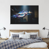 Elektrische Harmonie Leinwanddruck (Insitu (Schlafzimmer))