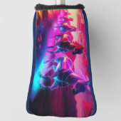 Elektrische Herde - Synthwave Pferde Golf Headcover (Rotieren 90)
