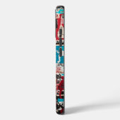 Elektrische Hieroglyphen Grafitti Art Phone Case (Rückseite / Links)