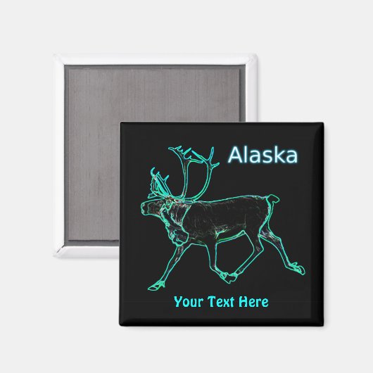 Elektrische Karibik - Alaska Magnet (Vorderseite/Rückseite)