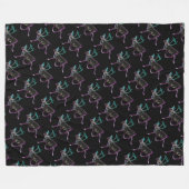 Elektrische Karibik Fleecedecke (Vorderseite (Horizontal))