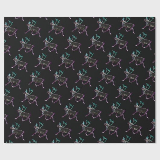 Elektrische Karibik Geschenkpapier (Flach)