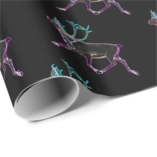 Elektrische Karibik Geschenkpapier (Rolleneckpunkt)