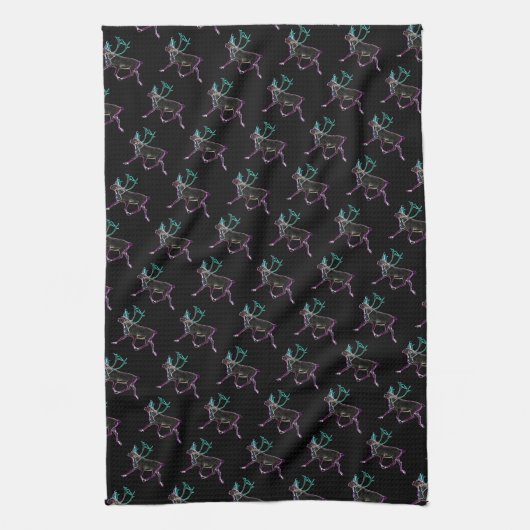 Elektrische Karibik Geschirrtuch (Vertikal)