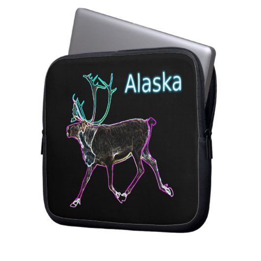 Elektrische Karibik Laptopschutzhülle (Vorderseite Links)