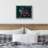 Elektrische Karibik Leinwanddruck (Insitu (Schlafzimmer))