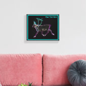 Elektrische Karibik Leinwanddruck (Insitu (Wohnzimmer))