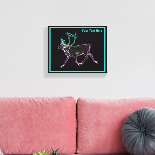 Elektrische Karibik Leinwanddruck (Insitu (Wohnzimmer))