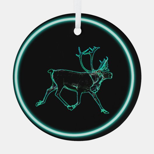 Elektrische Karibik Ornament Aus Glas (Rückseite)