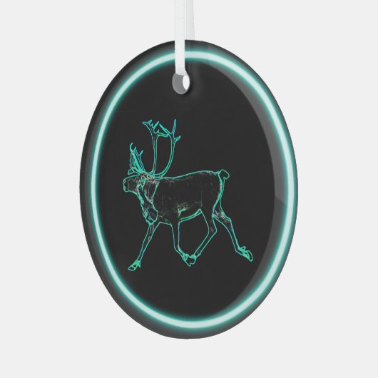 Elektrische Karibik Ornament Aus Glas (Vorderseite links)