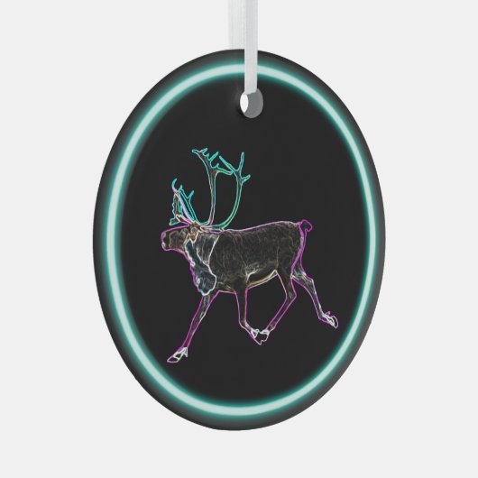 Elektrische Karibik Ornament Aus Glas (Vorderseite Rechts)