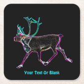 Elektrische Karibik Rechteckiger Pappuntersetzer (Vorderseite)