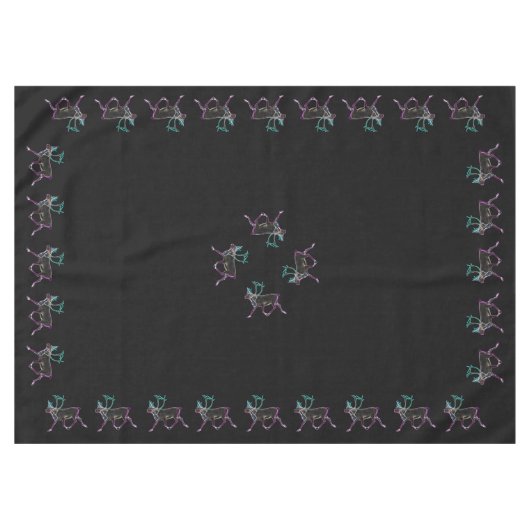 Elektrische Karibik Tischdecke (Vorderseite (Horizontal))