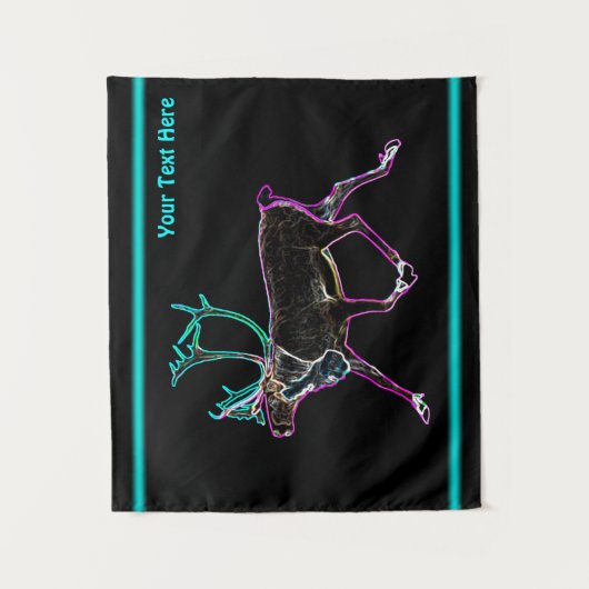 Elektrische Karibik Wandteppich (Vorderseite)