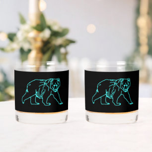 Elektrische Karibik Whiskyglas