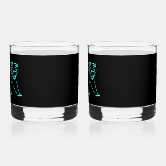 Elektrische Karibik Whiskyglas (Links)