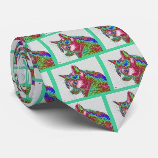 Elektrische Katze Krawatte (Gerollt)