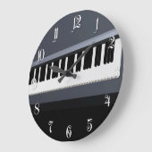 Elektrische Klaviertastatur Große Wanduhr (Winkel)