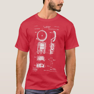 Elektrische Klingel Patent 1893 Feueralarm und Feu T-Shirt