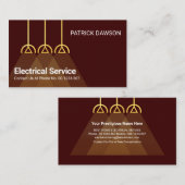 Elektrische Lampenschirme Visitenkarte (Vorne/Hinten)